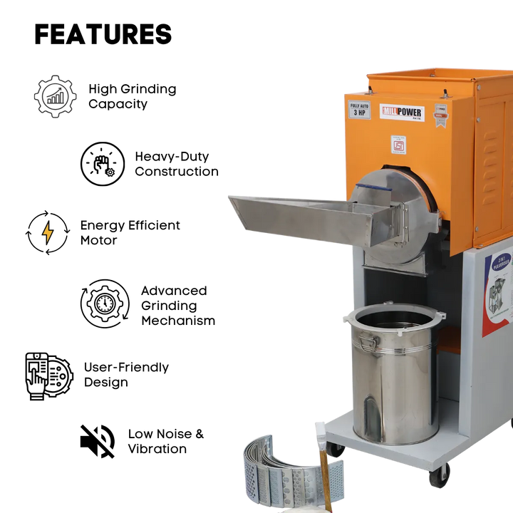 electric single phase atta chakki machine price MS features